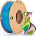 thumbnail image 1 of Multicolor 3D Printer Filament,Dual/Tri Color 1.75mm PLA Silk Shiny Printing Filament,250g(0.55lbs) Fit Most FDM 3D Printer, 1 of 6