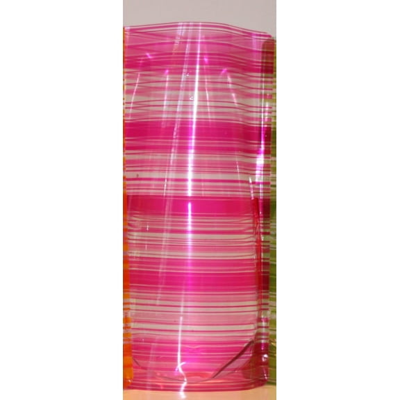 Plastic Foldable Flower Vase 4-Pieces (Square Shaped) ( Stripes)