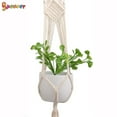 thumbnail image 4 of Spencer Macrame Plant Hanger Indoor Hanging Planter Shelf Rope Braided Flower Pot Holder Hanging Baskets For Plant Home Outdoor Garden Decorations "41.4 Inch, #C", 4 of 9