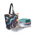 thumbnail image 2 of FORMRS Womens Canvas Tote Bag with Zipper Inner Pocket Shoulder Handbag, Zodiac Stars, 2 of 7
