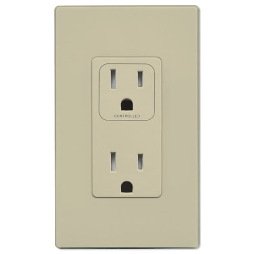 PCS SimpleWorx Split Duplex Wall Receptacle, Ivory (RAM-15-I)