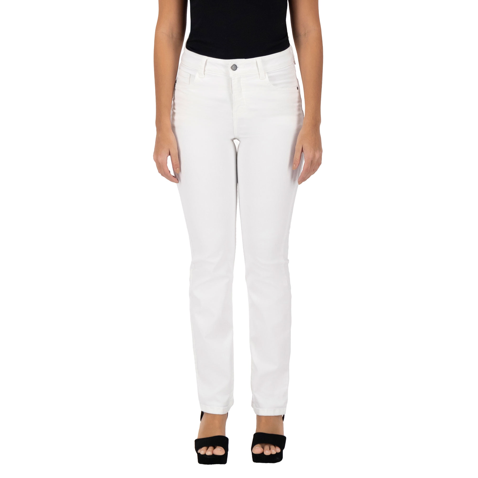 Pantalón Recto Britos Jeans Mujer Blanco Magic Pomp 025237 | Walmart en
