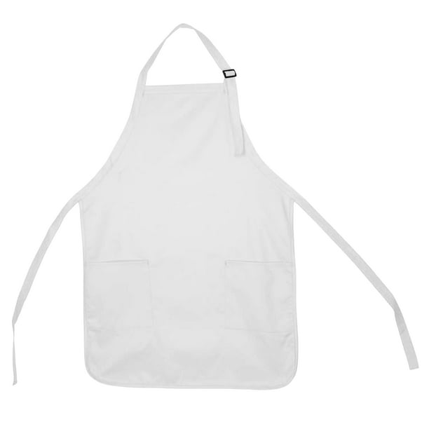 DALIX Apron Commercial Restaurant Home Bib Spun Poly Cotton Kitchen