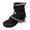 A-Black45, variant on Womens Wedge Sandals Bohemian Sturdy Edgy Thong Ankle Buckle Footbed Suade Fringe Shell Wedge Sandals Summer Resort Sandals