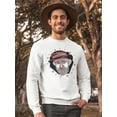 thumbnail image 2 of Graffiti Crown Sculpture Sweatshirt Men -Image by Shutterstock, Male Large, 2 of 4