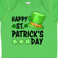 thumbnail image 4 of Inktastic Happy St. Patrick's Day Green Hat and Clovers Boys or Girls Baby Bodysuit, 4 of 5