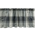 thumbnail image 4 of Ambesonne Plaid Window Valance, Classic Buffalo Tartan Lines, 42" X 18", Purpleblue Grey Yellow, 4 of 5