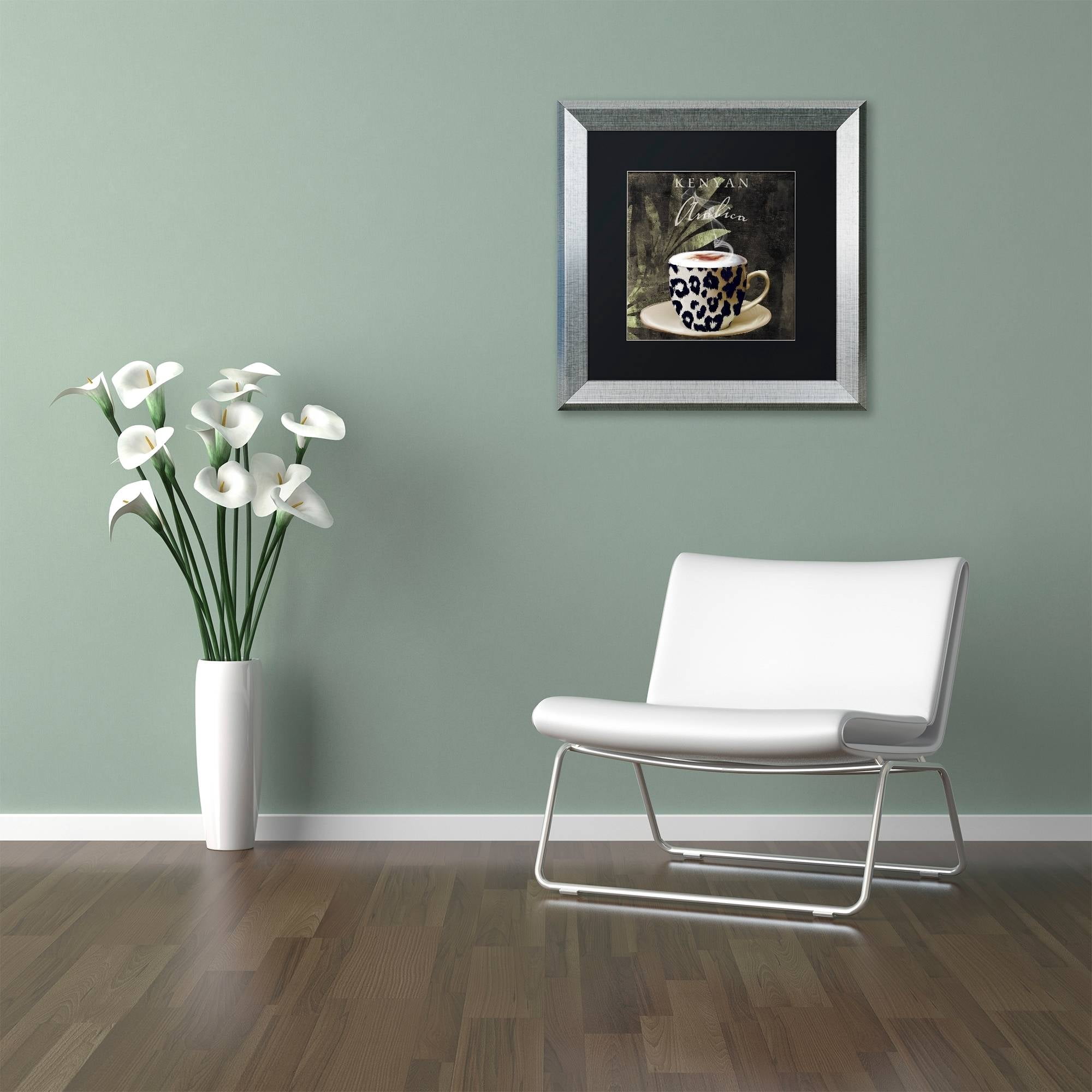 Trademark Fine Art "Afrikan Coffees I" Canvas Art by Color Bakery Black Matte, Silver Frame