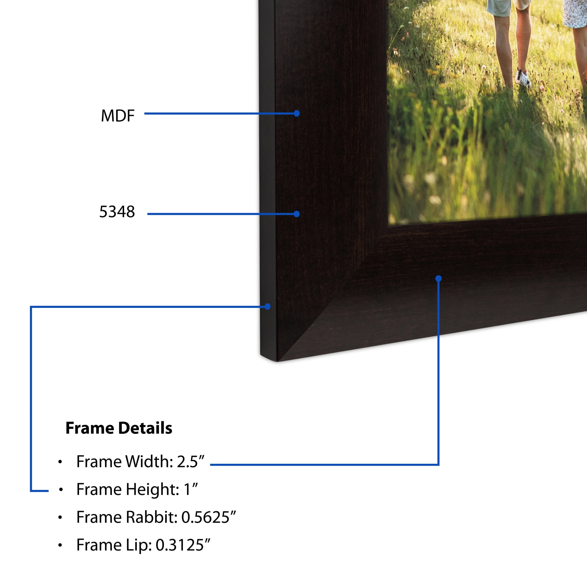 ArtToFrames 18" x 24" Other Picture Frame, 18x24 inch Multi MDF Poster Frame (WOM-5348),  Pack