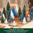 thumbnail image 4 of Árbol de Navidad Hatisan Mini artificial con base de madera, 30 unidades, 4 of 6