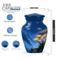 thumbnail image 2 of Mountain Little Memorial Urns For Adult Male - Miniature Funeral Urn For Ashes For Women - Blue Cremation Urn For Brother & Sister - Small Keepsake Urns For Father And Mother - 3 Inch, 2 of 7