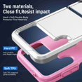 thumbnail image 7 of Galaxy Z Flip 4 Case,TECH CIRCLE Dual Layer Protection Shockproof Protective Lightweight Case for Samsung Galaxy Z Flip 4 5G 6.7 inch 2022 Release,White+Pink, 7 of 7