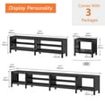 thumbnail image 3 of Fitueyes 118" Wood TV Stand for 85-100" TVs, Media Console Table with Open Shelves for Living Room Bedroom, black, 3 of 6
