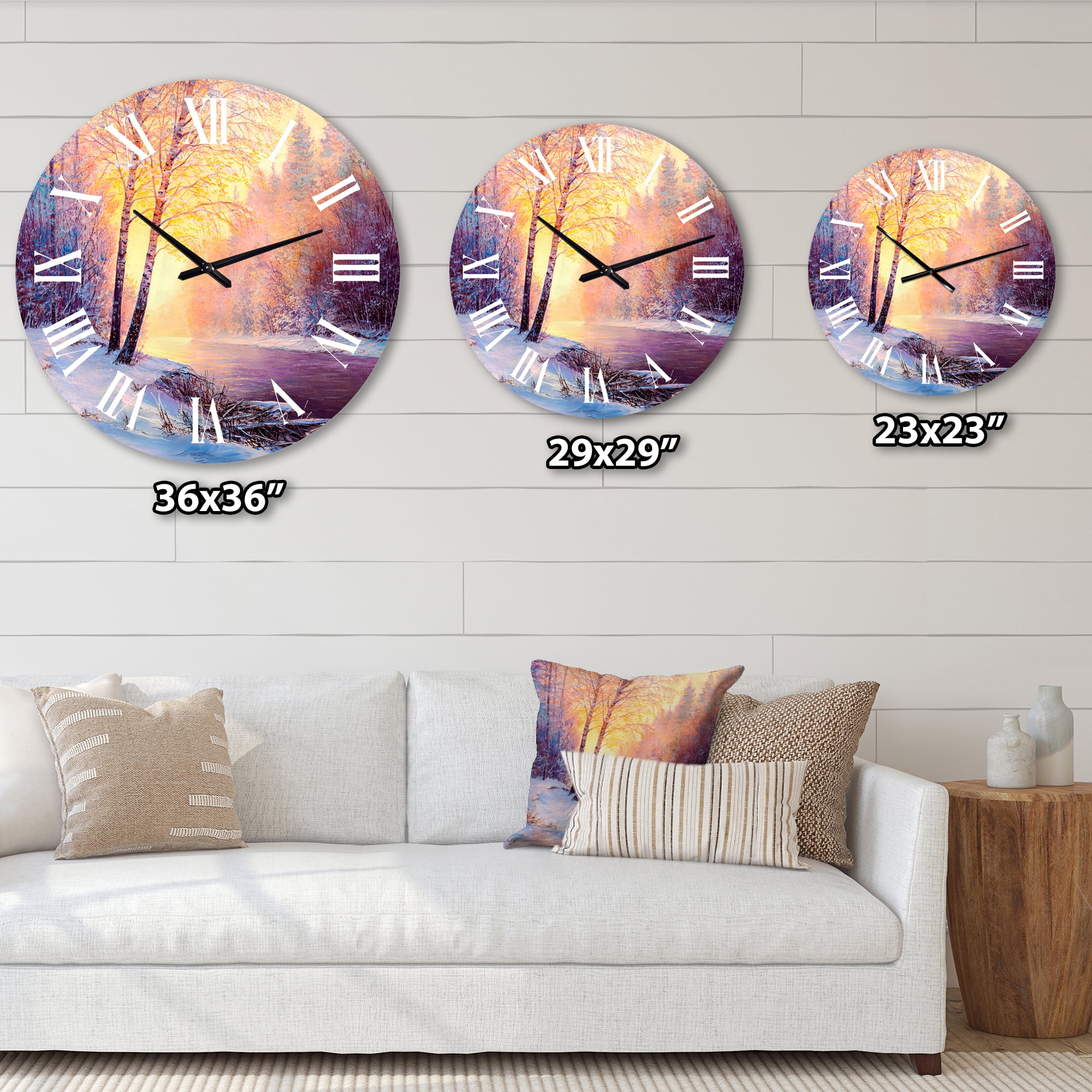 Designart 1 in Quartz Wall Clock