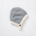 thumbnail image 3 of Baby Romper 100%Cotton Knitted Newborn Boy Girl Jumpsuit Outfit Long Sleeve Autumn Infant Clothing Hat 2PC Playsuit 0-18M Onesie, 3 of 6