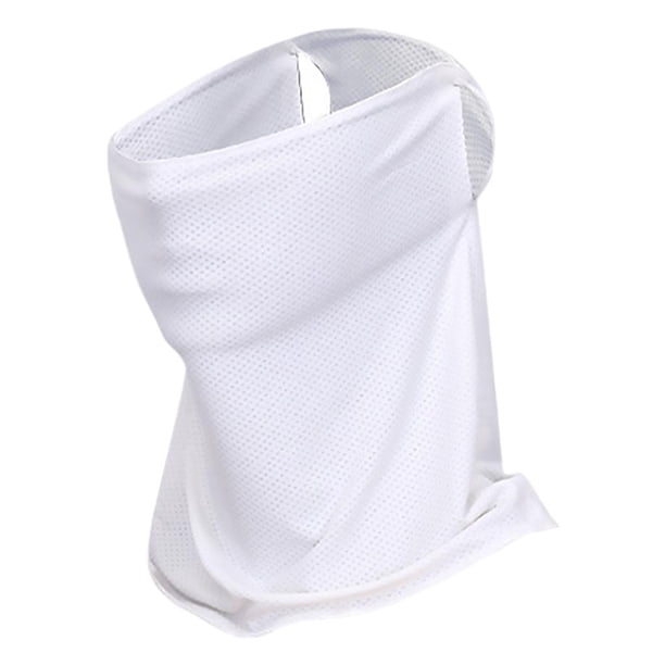 Polaina para el cuello de bicicleta, protección solar, cubierta facial, bufanda transpirable, pasamontañas, bufanda para blanco
