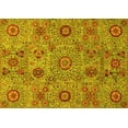 thumbnail image 1 of Ahgly Company Indoor Rectangle Abstract Yellow Modern Area Rugs, 6' x 9', 1 of 4