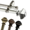 thumbnail image 2 of InStyleDesign Eugene Adjustable Double Curtain Rod satin nickel 66-120 inch, 2 of 5