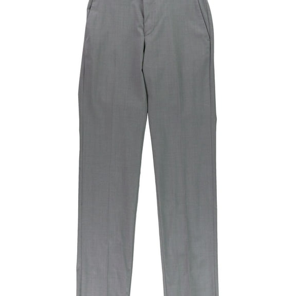 DKNY Mens Heathered Dress Pants Slacks, Grey, 29W x 35L