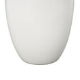 thumbnail image 5 of DecMode 18" Scroll Sleek Amphora White Ceramic Vase with Handles, 5 of 9