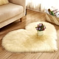 thumbnail image 2 of Heart Shape Faux Fur- Rug Bedroom Fluffy- Shaggy Area Rugs Sheepskin Fuzzy Rug Carpets Throw Shag Rug Sofa Decor Floor Mat Plush, 2 of 6