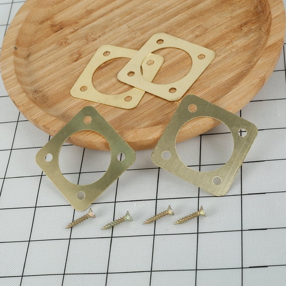 10Pcs Bird House Guard with Copper Portal 1 1/2 Inch Opening Rustproof Metal Bluebird House Predator Guard with Screw Sturdy Bird House Hole Protector Guard for Outdoor