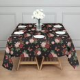thumbnail image 3 of Pioneer Flower Floral Print Pattern Square Tablecloth, Waterproof Wipeable Spillproof Washable Table Cover for Home Kitchen Party Decor, 42"x42", 3 of 6