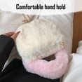 thumbnail image 3 of Bolso de mano de estilo nuevo de otoño e invierno de 2023, bolso de mensajero de felpa de un solo hombro, blanco, 3 of 5