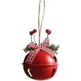 thumbnail image 1 of Campana navideña, paquete de 6 adornos de metal para árboles de Navidad, campana de metal para colgar, 1 of 5