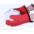 thumbnail image 3 of Guantes De Horno De Silicona Protectora Resistente Al Calor, Guantes De 5 Dedos Para Barbacoa, Horno, Microondas Y Cocina Casera Sweethay HA023166-00, 3 of 7