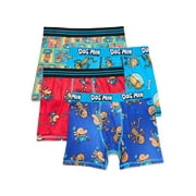 Dog Man Boys Boxer Briefs Underwear, 4-Pack, Sizes XS-XL