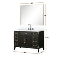 thumbnail image 5 of Laurel 48 in W Black Oak Single Bath Vanity, Cultured Marble Top, and 46 in Mirror, 5 of 6
