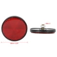 thumbnail image 3 of Unique Bargains Pair M6x1.0 Red Plastic Universal Screw Mount Reflective Warning Reflector for Motorcycle Bicycle, 3 of 6