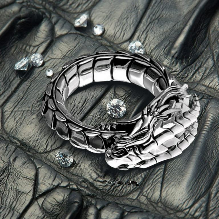 Baocc Lord Of The Rings Dragon Ring, Legendary Ring, Nidhogg Ring, Diamond  Ring, Gift Ring, Peacock Shape, Peacock Ring,Diamond Ring, Big Diamond Ring,  Spar-Kle Ring, Light Ring D 