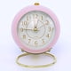 thumbnail image 1 of Reloj de Metal de Estilo Europeo, ingenioso, Redondo, silencioso, Despertador electrónico de Cuarzo para niños, para Sala de Estar, Dormitorio, Rosa, 1 of 5