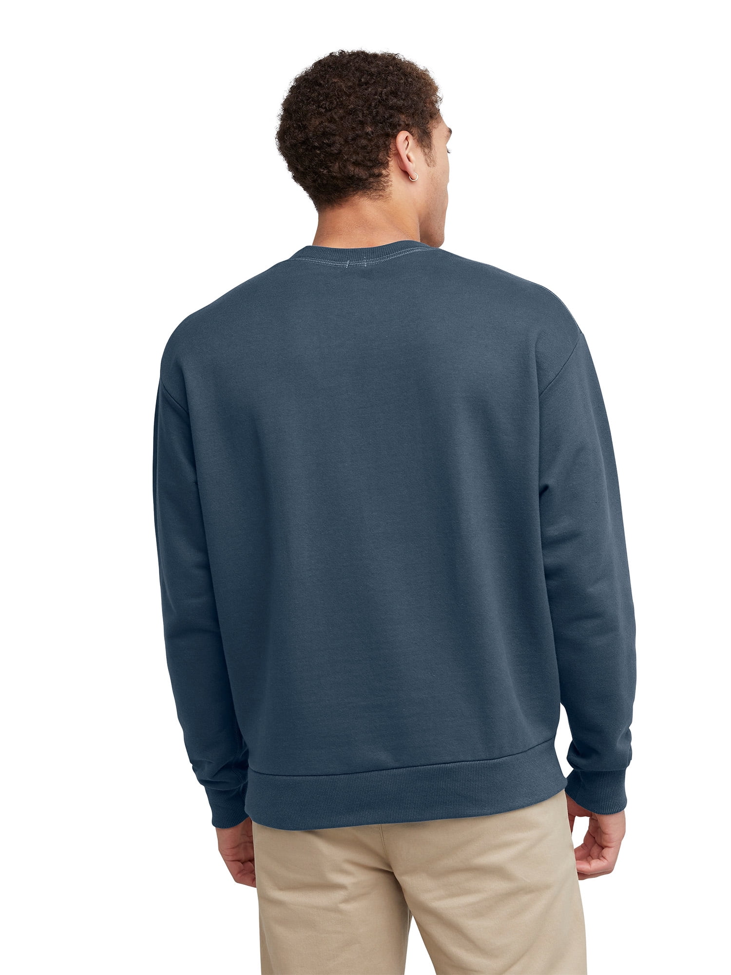 Hanes Men's Explorer French Terry Crewneck Sweatshirt, Sizes XS