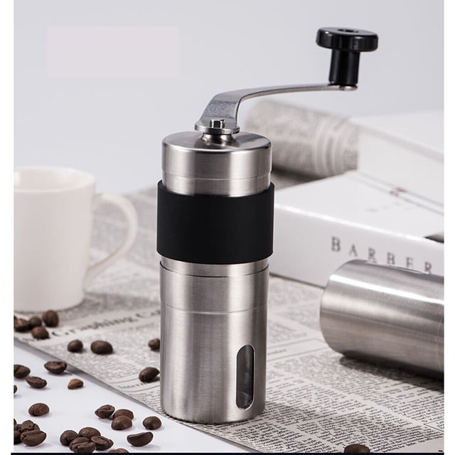for MAN ual coffee grinder, stainless steel ce for Ram ic burr portable hand cranked grinder-
