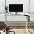 thumbnail image 4 of Mainstays Electric Standing Desk with Height Memory Presets, Headphone Hook and Cable Management, White, 4 of 11