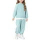 thumbnail image 2 of Cowsor Little Girls Outfits 2 Piece Toddler Long Sleeve Sweatshirt Leggings Pants Clothing Set, 2 of 7