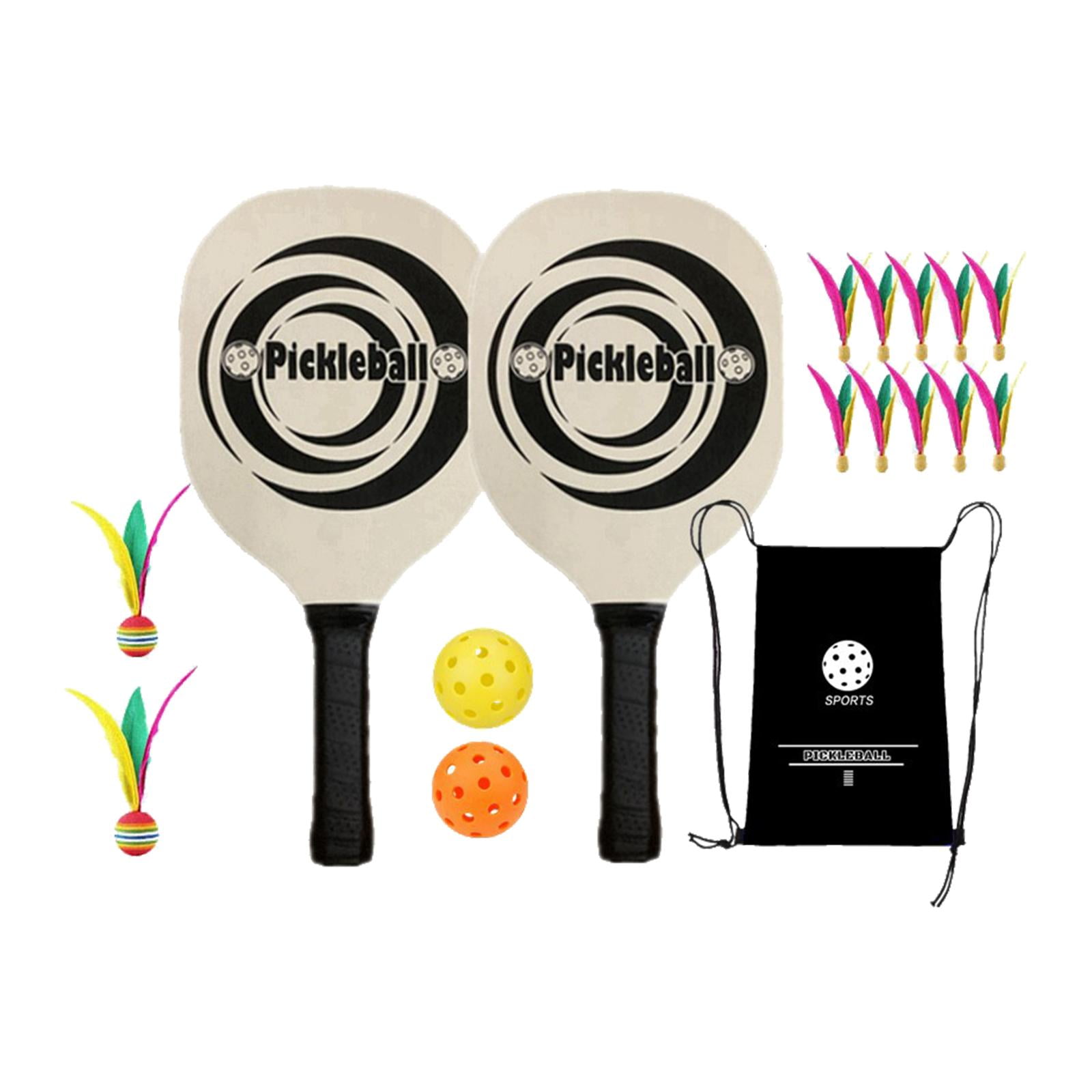 harayaa 2 Pickleballs Ergonomic Grip Wooden Pickleball Racquets for Player Sports Indoor