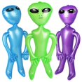thumbnail image 1 of Inflable Alien KIMOBER, 3 unidades, PVC, hinchable, 90 cm, decoración de fiesta, 1 of 7