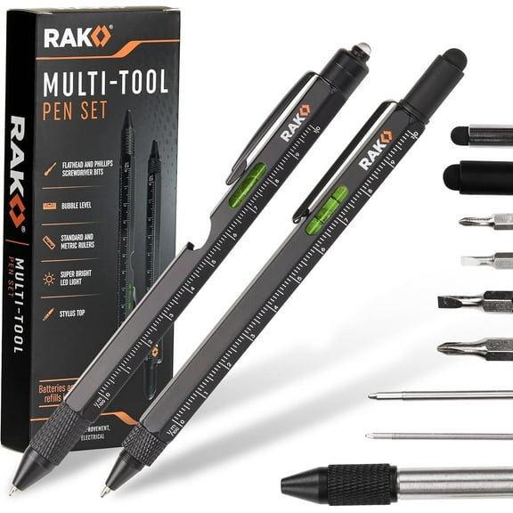 Gifts for Men 9 in 1 Multitool Pen, Fathers Day Dad Gifts from Daughter Son, Birthday Gift for Men/Boyfriend Mens Gift for Dad/Him/Husband, Cool Gadgets, Camping Accessories