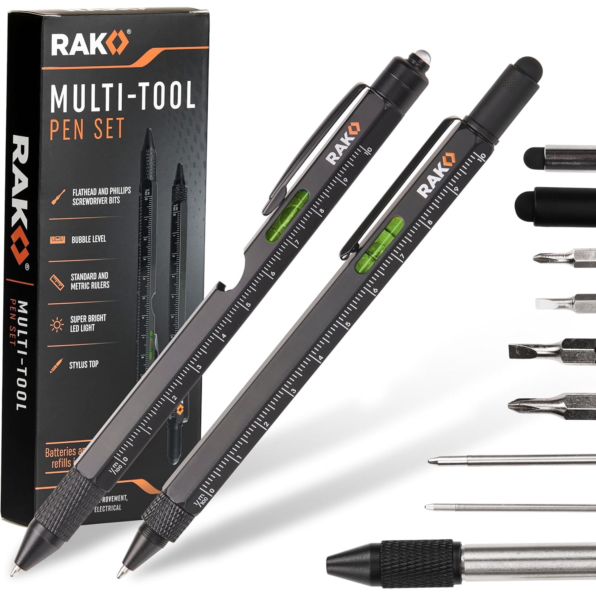 Gifts for Men 9 in 1 Multitool Pen Fathers Day Dad Gifts from Daughter Son Birthday Gift for Men/Boyfriend Mens Gift for Dad/Him/Husband Cool Gadgets Camping Accessories