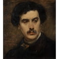 thumbnail image 2 of Carolus-Duran 12x13 Gold Ornate Wood Frame and Double Matted Museum Art Print Titled - Portrait of Alexandre Falguiere (1870), 2 of 4