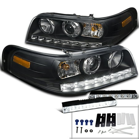 Spec D Tuning 1998 2017 Ford Crown Victoria Black Projector Spec D Tuning 1998 2017 Ford Crown Victoria Black Projector Headlights 6