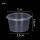 thumbnail image 1 of Organización y almacenamiento de despensa: 50 recipientes pequeños de plástico de 4 oz con tapa para alimentos, vasos desechables para porciones con tapa., 1 of 4