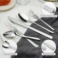 thumbnail image 6 of Koomade 60 Pieces Dominion Stainless Steel Flatware Set for 12, Elegant Silverware Set, Dishwasher Safe For Home Party Restaurant, 6 of 9