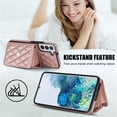 thumbnail image 3 of Samsung Galaxy S22 Funda Protectora con Bloqueo para Billetera Funda con Tapa Magnética Bolsillo con Ranuras para Múltiples Tarjetas con Correa para el Hombro Desmontable y Correa para la Muñeca, 3 of 7
