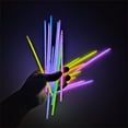thumbnail image 5 of Glow Sticks Bulk 100ct Premium Glow in The Dark Light Up with Lanyards, for Glow Party Supplies, Party Favors, Birthday, Halloween, Graduation, Super Bright, 5 of 7