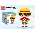 thumbnail image 1 of One Piece Connection Building Blocks Luffy Chopper Nami Sanji Zoro Usopp Ace Franky Brook Robi Diamond Brick Figure Toy For Kids 68194 Luffy No Box, 1 of 6